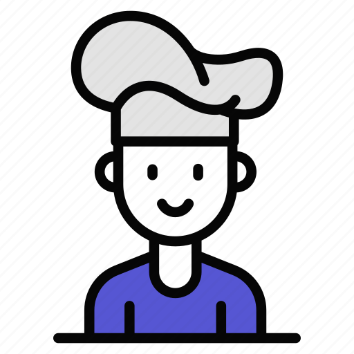 Cook, cooking, food, restaurant, hat, apron, professional icon - Download on Iconfinder