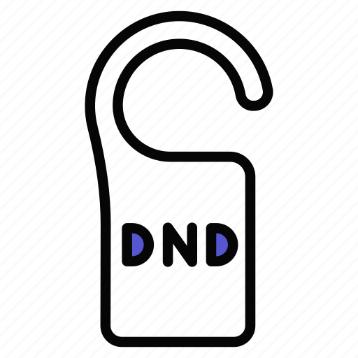 Dnd, do-not-disturb, door-hanger, door-label, doorknob-hanger, doorknob, door-hangers icon - Download on Iconfinder