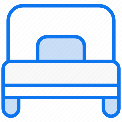 Single bed, bed, furniture, bedroom, hotel, interior, sleep icon - Download on Iconfinder