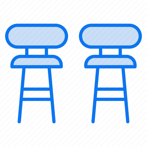 Furniture, chair, wooden chair, seat, dining chair, armchair, household icon - Download on Iconfinder