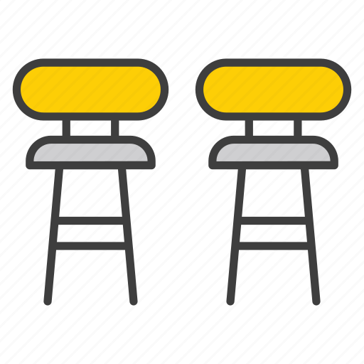 Furniture, chair, wooden chair, seat, dining chair, armchair, household icon - Download on Iconfinder