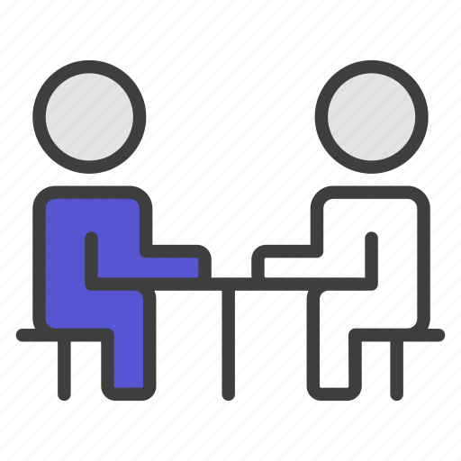 Meeting, business, businessman, discussion, people, communication, employee icon - Download on Iconfinder