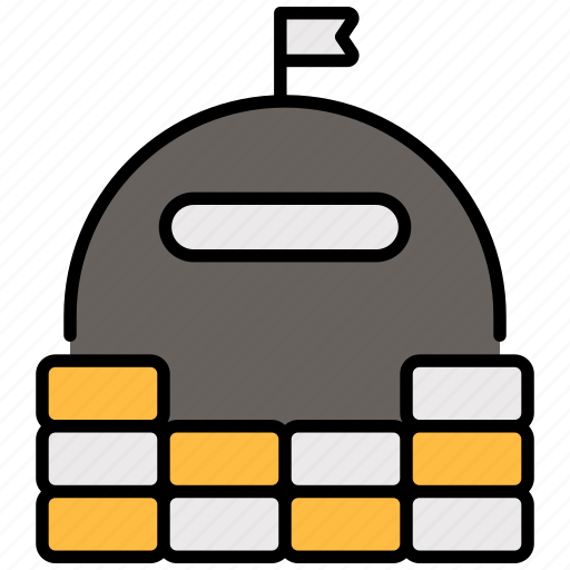 Bunker, safety, construction, barrier, base, block, shelter icon - Download on Iconfinder