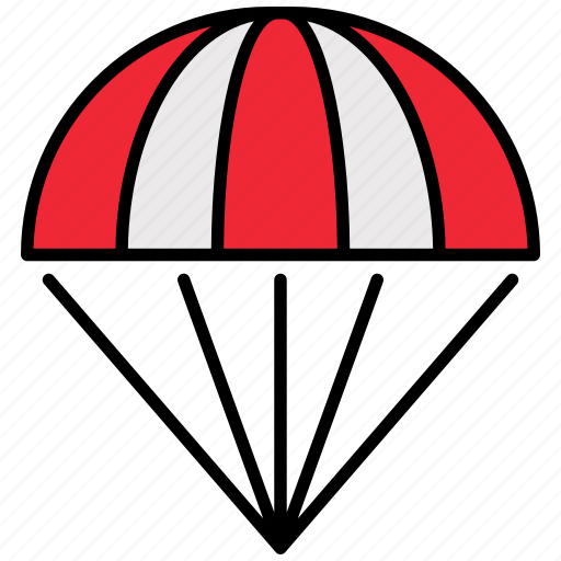 Parachute, balloon, air, skydiving, delivery, travel, air-balloon icon - Download on Iconfinder