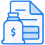 invoice, bill, receipt, payment, finance, document, dollar, storage, folder 