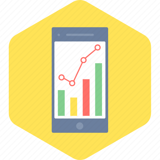 Analysis, mobile, graph icon - Download on Iconfinder