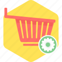 shopping, basket, cart, empty, sale, trolley
