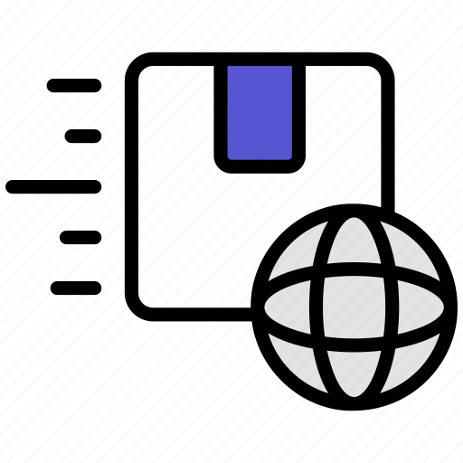World, global, globe, delivery, package, box, parcel icon - Download on Iconfinder