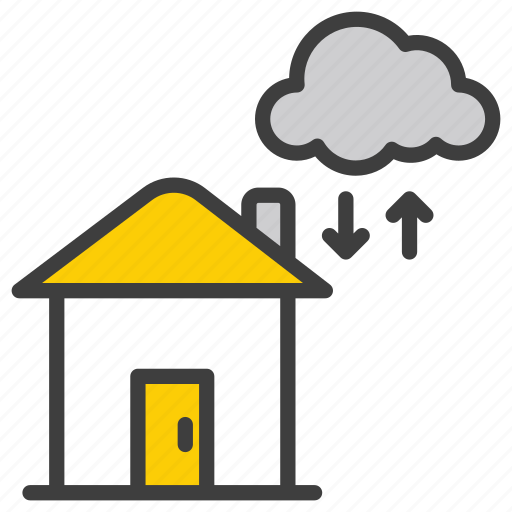 Cloud home, home, cloud, house, cloud house, property, network icon - Download on Iconfinder