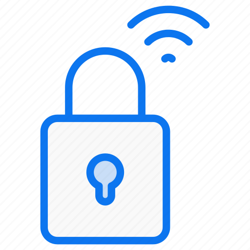 Smart lock, lock, security, protection, smart, door-lock, wireless icon - Download on Iconfinder
