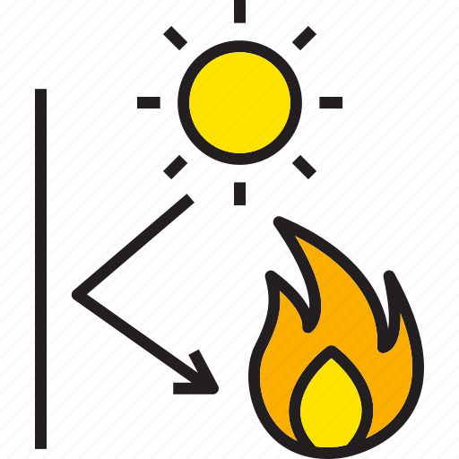 Sun, hot, reflection, survival, survive, camping, fire icon - Download on Iconfinder