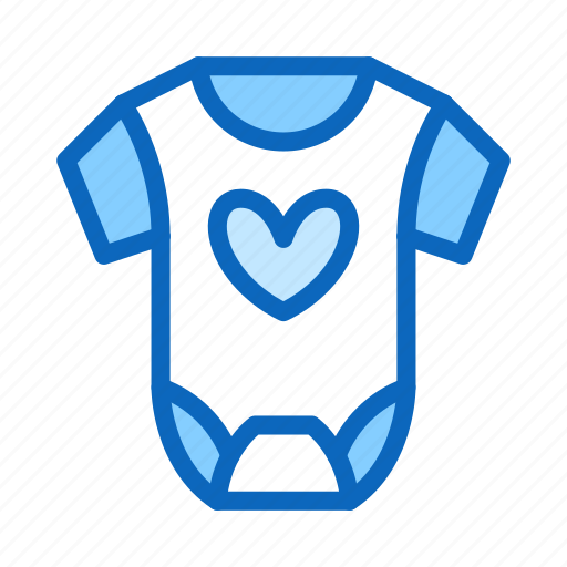 Baby, clothing, fashion, heart, romper icon - Download on Iconfinder