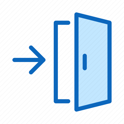 Arrow, door, doorway, enter, entrance, login icon - Download on Iconfinder
