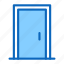 closed, door, doorway 