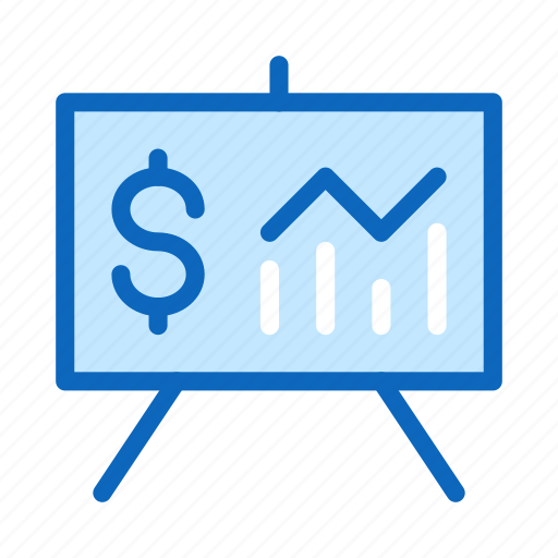 Board, chart, dollar, presentation, rate, stand icon - Download on Iconfinder