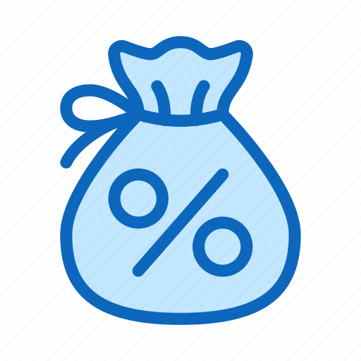 Bag, credit, loan, money, percent icon - Download on Iconfinder