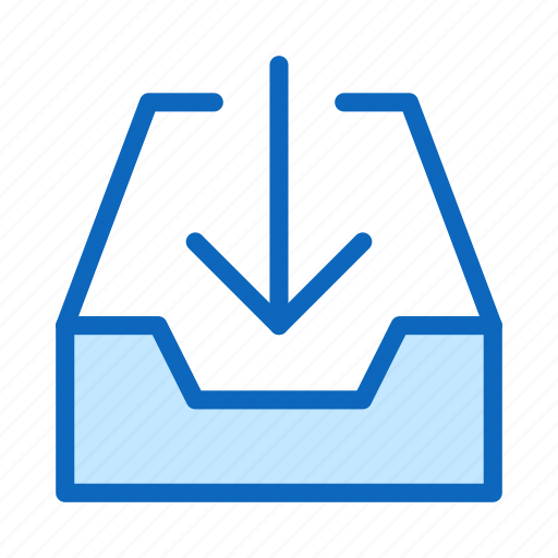 Arrow, download, import, inbox, safe icon - Download on Iconfinder