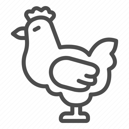 Chicken, rooster, farm, poultry, bird, agriculture, rural icon - Download on Iconfinder