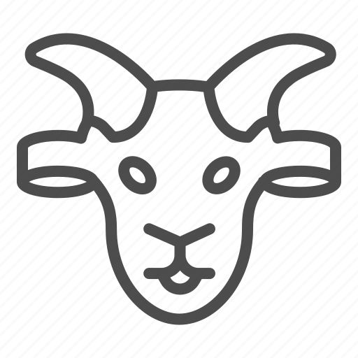 Goat, head, animal, ram, horned, wild, aries icon - Download on Iconfinder