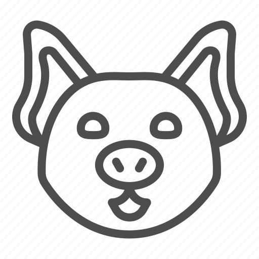 Pig, animal, pork, farm, head, cute, meat icon - Download on Iconfinder