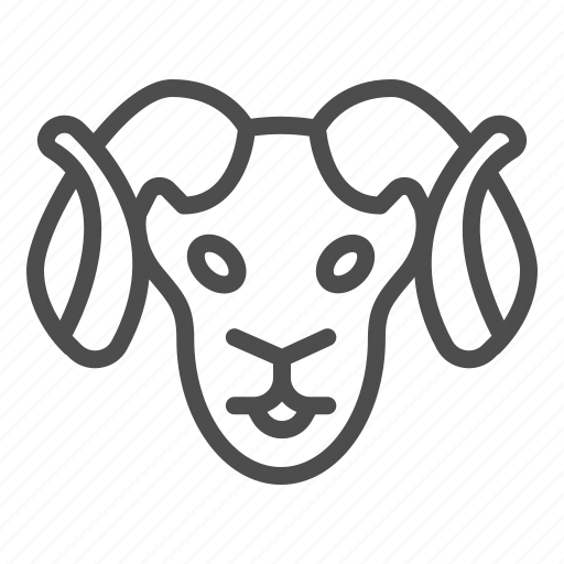 Ram, head, animal, goat, horned, wild, aries icon - Download on Iconfinder