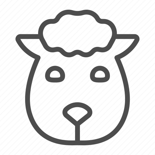 Sheep, farm, head, animal, domestic, agriculture, wool icon - Download on Iconfinder