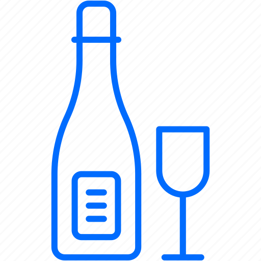 Champagne, drink, alcohol, wine, glass, celebration, party icon - Download on Iconfinder