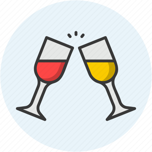 Cheers, celebration, drink, alcohol, party, glass, wine icon - Download on Iconfinder