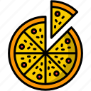 pizza, food, fast-food, drink, sweet, meal, junk-food, restaurant 