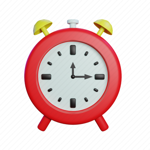 Clock, time, watch, alarm, timer, alert 3D illustration - Download on Iconfinder