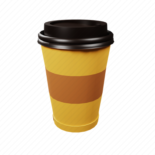 Coffee, cup, drink, tea, bottle, glass 3D illustration - Download on Iconfinder