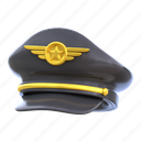 pilot, hat, fly, travel, man, captain, airplane, aircraft, flight, people, plane, avatar 
