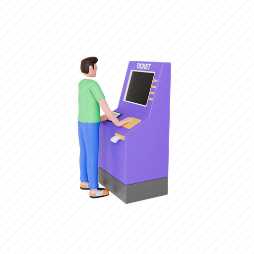 Ticket, machine, vending, service, technology, business, public icon - Download on Iconfinder