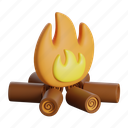 firecamp, fire, flame, burn, bonfire, campfire 