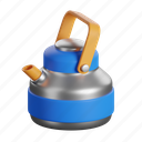 camping, kettle, teapot, coffee, pot 