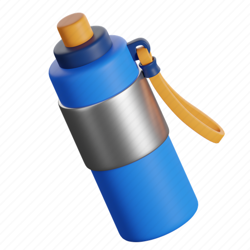 Water, bottle, thermos 3D illustration - Download on Iconfinder