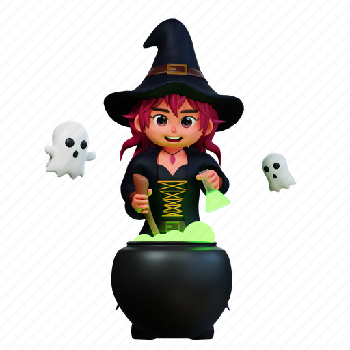 Character, halloween, wizard, human, autumn, happy, celebrate 3D illustration - Download on Iconfinder
