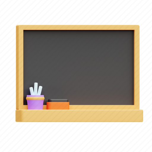 Blackboard, class, education, school 3D illustration - Download on Iconfinder