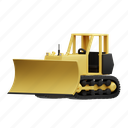 buldozer, construction, repair, tool 