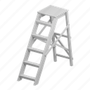 ladder, construction, stairs, work 
