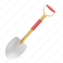 shovel, work, garden, tool 