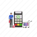 contactless, payment, customer, checkout, terminal, transaction, purchase, counter, mobile