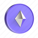 ethereum, coin, digital currency, currency, cryptocurrency 