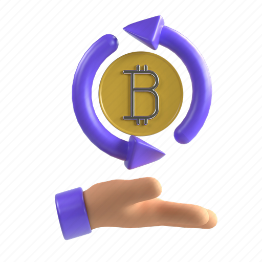Transaction, fee, exchange, bitcoin, crypto, cryptocurrency 3D illustration - Download on Iconfinder