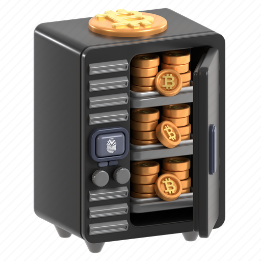 Bitcoin, storage 3D illustration - Download on Iconfinder