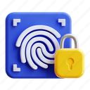 fingerprint, fingerprint security, biometric, recognition, identification, protection, lock, padlock 