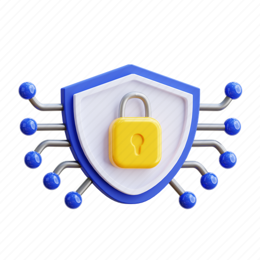 Privacy, cyber security, defense, safety, protection, security, shield 3D illustration - Download on Iconfinder