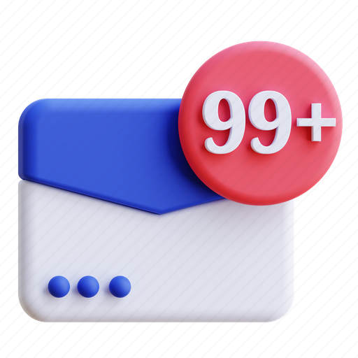 Spam, envelope, notification, message, email 3D illustration - Download on Iconfinder
