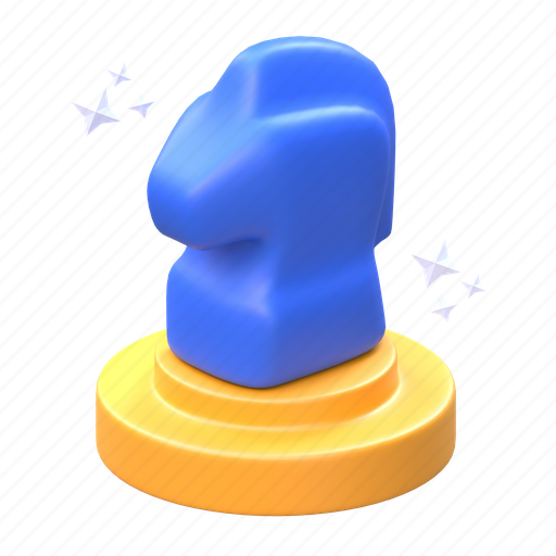 Strategi, thinking, horse, mind, creative, chess, strategy 3D illustration - Download on Iconfinder