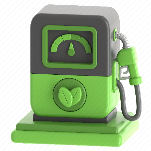 Bio, fuel, station, min, ecology, eco, nature 3D illustration - Download on Iconfinder